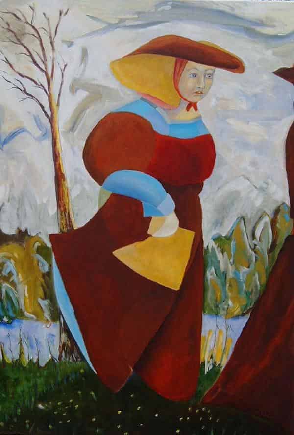 Karol J. Hurec, Frühling im Wind, 70 x 100 cm
